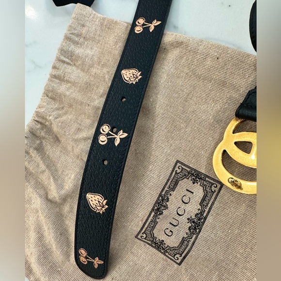 Gucci GG Logo Belt Cherry - Picture 4 of 7